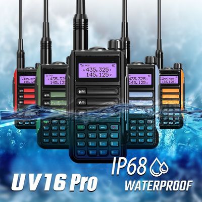 UV-16 Alta potencia Walkie Talkie Recargador Largo alcance Transceptor impermeable Radio de dos vías