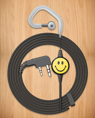 Wanhua WKTK General Walkie Talkie auricular con micrófono PTT en línea modelo de conjunto de chips Wt200