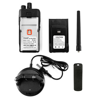 128*60*33mm Walkie Talkie UHF Transmisor de radio bidireccional para el rango de frecuencia de 400-470MHz
