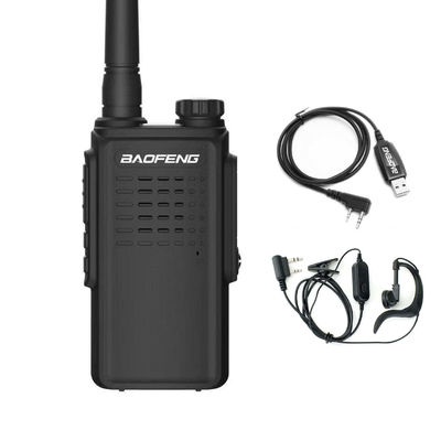 Tipo de terminal portátil 5W de banda doble UHF Walkie Talkie para comunicación de intercomunicadores