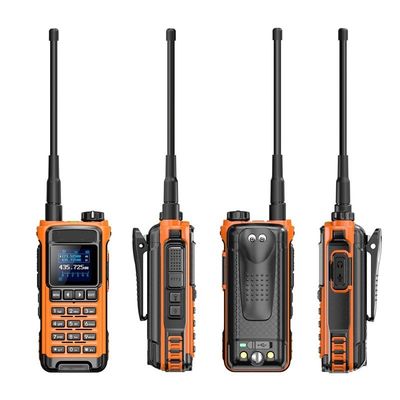 VHF 136-174 MHz Transceptor IC-U86 UHF 400-470MHz Dos vías de radio Walkie Talkie Negro