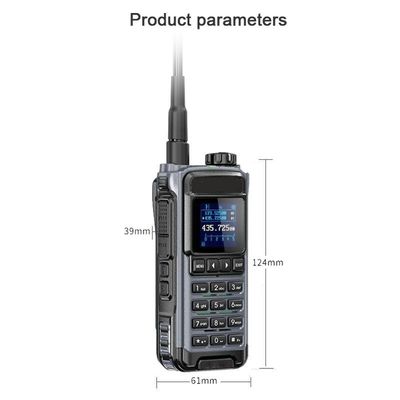 VHF 136-174 MHz Transceptor IC-U86 UHF 400-470MHz Dos vías de radio Walkie Talkie Negro