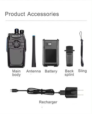 Sistema de intercomunicación Walkie Talkie portátil para mostrador bancario 103*61*33MM 16 canales de almacenamiento