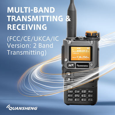 VHF UHF Quansheng UV-K58 Dual Band Walkie Talkie Radio de dos vías con 200 canales de almacenamiento