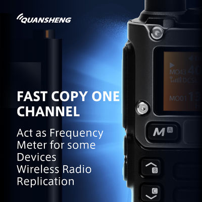 VHF UHF Quansheng UV-K58 Dual Band Walkie Talkie Radio de dos vías con 200 canales de almacenamiento