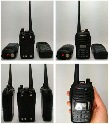 Talkie talkie más potente T550 VHF/UHF con potencia de salida de 4W y 16 canales de almacenamiento