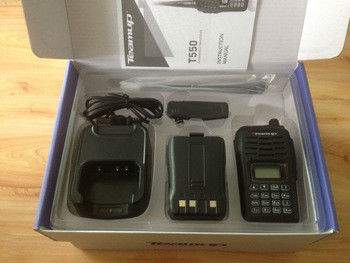 Talkie talkie más potente T550 VHF/UHF con potencia de salida de 4W y 16 canales de almacenamiento