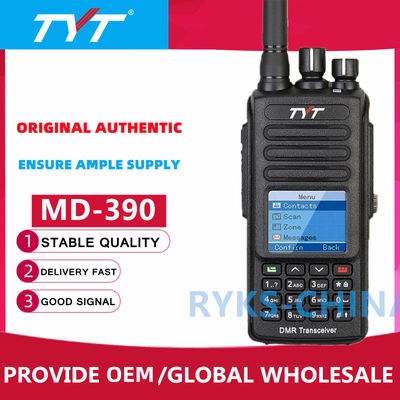 TYT MD-UV390 IP67 impermeable DMR TDMA de banda doble Walkie Talkies Radio móvil digital