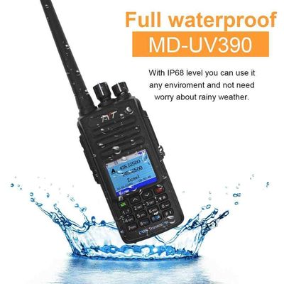 TYT MD-UV390 IP67 impermeable DMR TDMA de banda doble Walkie Talkies Radio móvil digital