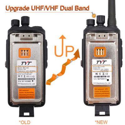 TYT MD-UV390 IP67 impermeable DMR TDMA de banda doble Walkie Talkies Radio móvil digital