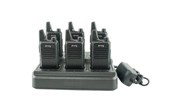 Comunicación de largo alcance hecha fácil con 2W VHF Walkie Talkie y cargador de seis vías