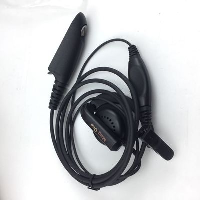 Walkie Talkie auriculares con cable en negro y compatible con Motorola GP328 GP340 GP380