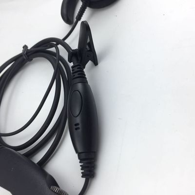 Walkie Talkie auriculares con cable en negro y compatible con Motorola GP328 GP340 GP380