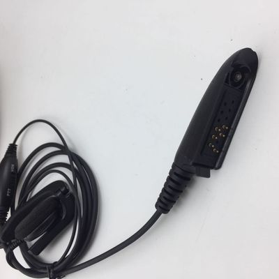 Walkie Talkie auriculares con cable en negro y compatible con Motorola GP328 GP340 GP380