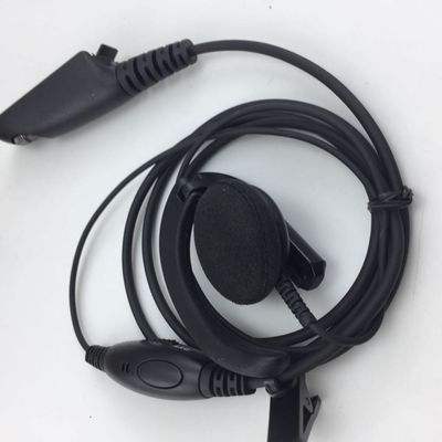 Walkie Talkie auriculares con cable en negro y compatible con Motorola GP328 GP340 GP380