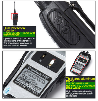 Wanhua WH27 Walkie Talkie de largo alcance Radio bidireccional con rango de temperatura de -30 a 60 °C