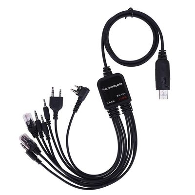 8 en 1 Walkie Talkie Cable de programación USB para Motorola Baofeng HYT VX GMRS potencia de salida