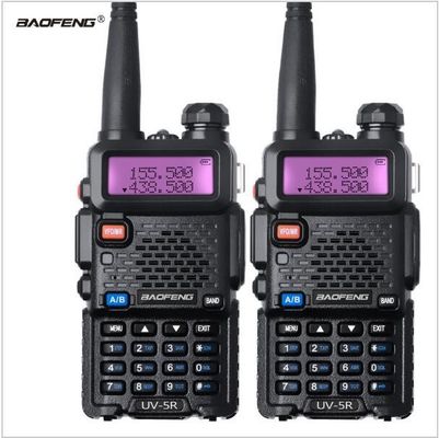 Entrega de 3-5km portátil Baofeng UV5R UV5R UV5R UV5R Walkie Talkie de mano