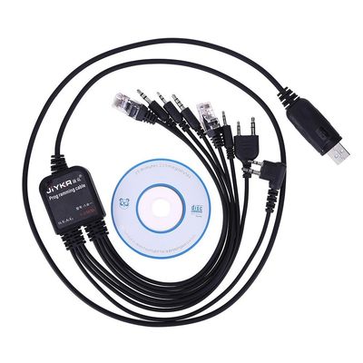 8 en 1 Walkie Talkie Cable de programación USB para Motorola Baofeng HYT VX GMRS potencia de salida