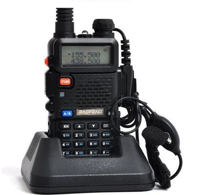 Entrega de 3-5km portátil Baofeng UV5R UV5R UV5R UV5R Walkie Talkie de mano