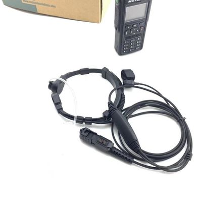 Motorola MTP3150 3250 6750 Micrófono de garganta pesado con auriculares de tubo acústico