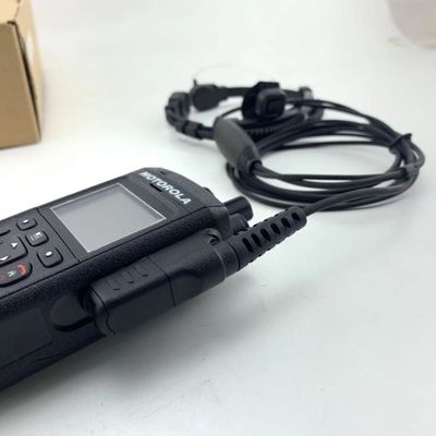 Motorola MTP3150 3250 6750 Micrófono de garganta pesado con auriculares de tubo acústico
