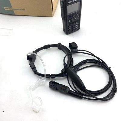 Motorola MTP3150 3250 6750 Micrófono de garganta pesado con auriculares de tubo acústico