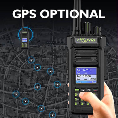 GPS IP67 Digital Walkie Talkie para la comunicación con transceptores VHF UHF 150*64*40mm