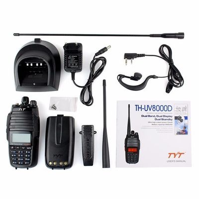 Capacidad de batería de 3600 mAh Walkie-Talkie de banda doble para necesidades de comunicación al aire libre
