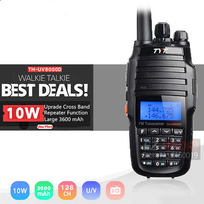 Capacidad de batería de 3600 mAh Walkie-Talkie de banda doble para necesidades de comunicación al aire libre