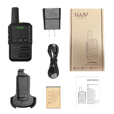 WLN KD-C56B Certificado por la FCC 2W UHF Mini Tamaño portátil de dos vías Radio Walkie Talkie