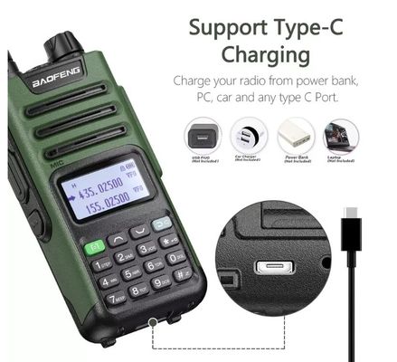 Baofeng UV-9R Pro T57 Walkie Talkie portátil de 10 W 3.7V Transceptor con batería de 2800 mAh