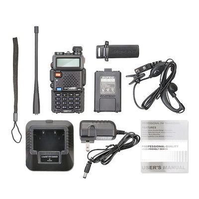 Baofeng Uv5r Bf-uv5r Radio de banda doble 3800mah Walkie Talkie Radio de mano 5W Radio Telefono