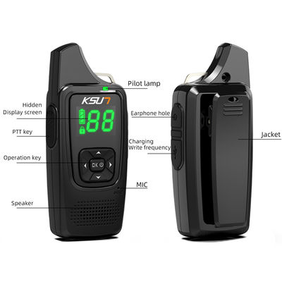 Tipo de terminal portátil Radio bidireccional KSUN V6 Con pantalla oculta UHF Inalámbrico portátil PTT