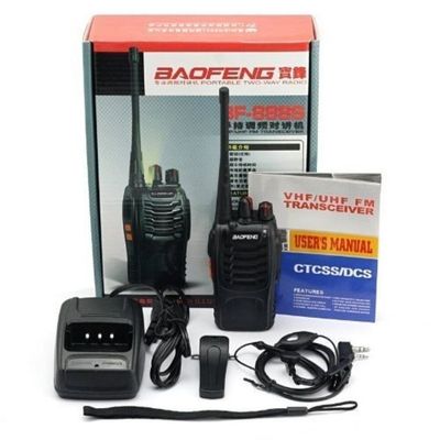 Baofeng original BF 888S Walkie Talkie Rango de frecuencia 400-470Hz con soporte de carga