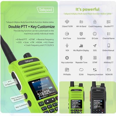 Muestra a color Multifunción A36plus Transceptor para adultos Largo alcance Recibir