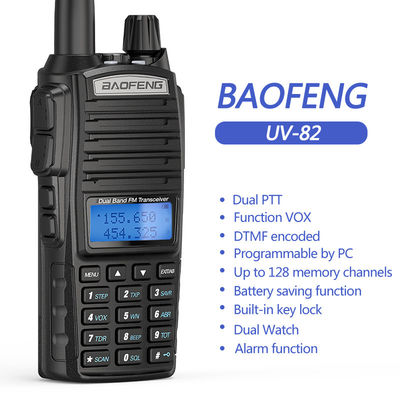 Baofeng UV-82 Walkie Talkie de mano Comunicación GMRS Radio bidireccional con largo alcance