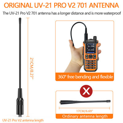 Baofeng UV-21 Pro Walkie Talkie de largo alcance con intercomunicador 999 CHS y frecuencia de banda doble