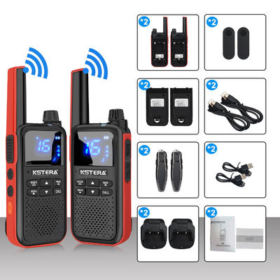 Aprobación CE KST AT100 Walkie Talkie a prueba de agua con auricular de dientes azules para T82 T80 T62