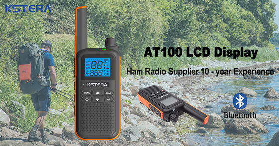 Aprobación CE KST AT100 Walkie Talkie a prueba de agua con auricular de dientes azules para T82 T80 T62