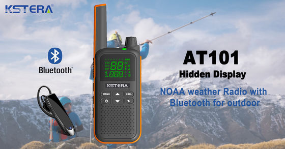 Aprobación CE KST AT100 Walkie Talkie a prueba de agua con auricular de dientes azules para T82 T80 T62