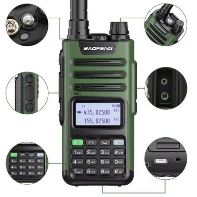 Radio de dos vías UV13 Pro GMRS 136-174/400-520MHz Walkie Talkie con cargador tipo C
