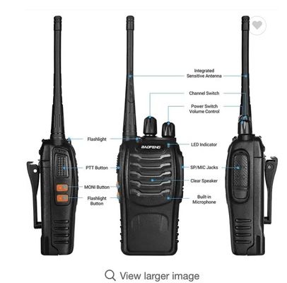 BAOFENG BF-888S Banda única 400-470mhz Radio portátil de dos vías Walkie Talkie