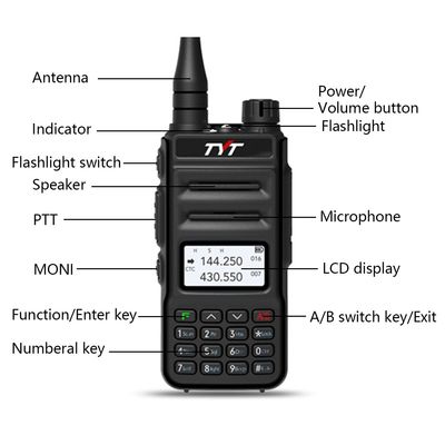 TYT TH-UV88 VHF 136-174MHz UHF 400-480MHz Walkie Talkie 5W Scrambler VOX FM Transceptor