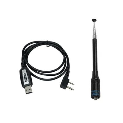 130 x 58 x 35 mm Negro Baofeng Bf-UV2plus IP68 Lámpara de linterna LED UV Dual Band Walkie Talkie
