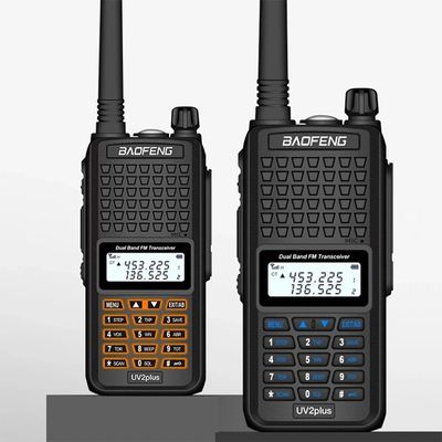 130 x 58 x 35 mm Negro Baofeng Bf-UV2plus IP68 Lámpara de linterna LED UV Dual Band Walkie Talkie