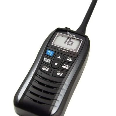 Intercomunicador portátil marino IC-M25 Walkie Talkie 5W 128 / 16 canales impermeable portátil negro en 2024
