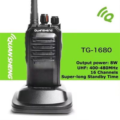 Quansheng Tg-1680 PC Programable de energía ajustable Walkie Talkie Productos para 295g de peso