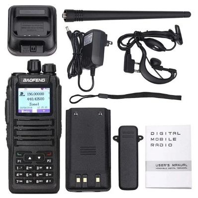 Baofeng DMR DM-1701 128 Canal de almacenamiento 136-174MHz 400-470MHz Dos vías de radio portátil