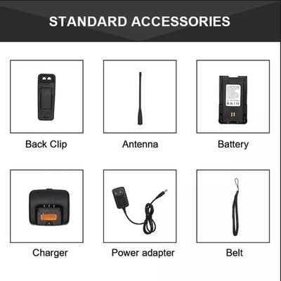 7.4V Digital UHF VHF Dmr Radio portátil inalámbrico de largo alcance Walkie Talkie